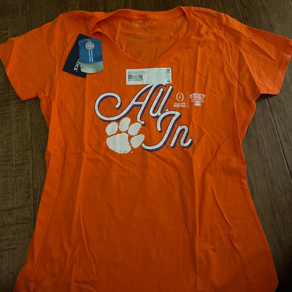 Clemson Orange Women’s All In V-Neck